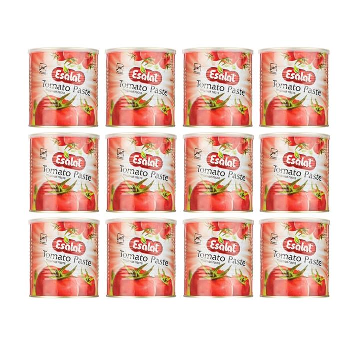 رب گوجه فرنگی اصالت مقدار 800 گرم بسته 12 عددی